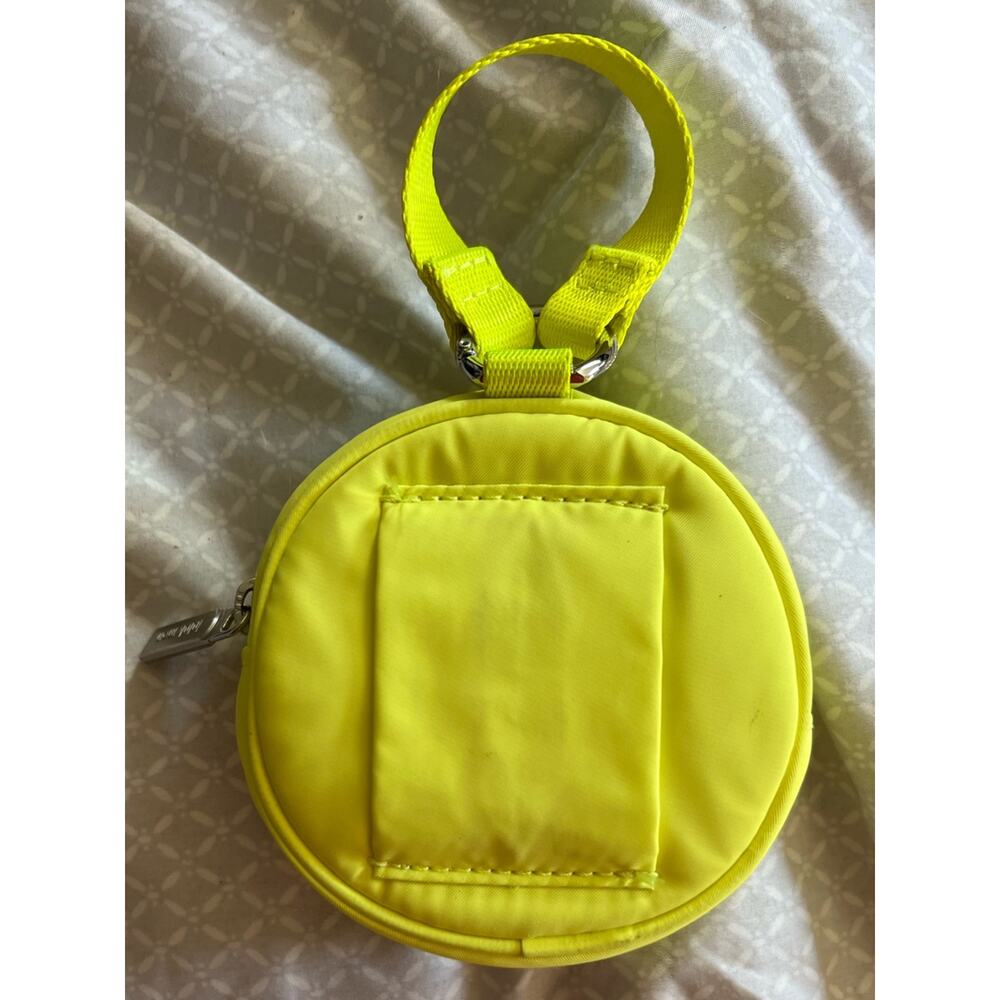 lululemon round logo pouch, Electric lemon Yellow Round bag - Picture 2 of 8